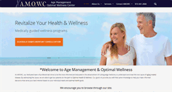 Desktop Screenshot of agemanagementoptimalwellness.com